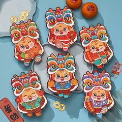 6pcs Chinese Year Red Envelope Year Of The Dragon