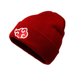 Men's Cloud Embroidered Knitted Beanie Anime Hat