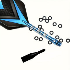 50pcs Aluminum Dart Shaft Rubber O Ring Non Slip O Rings for Dart Shaft