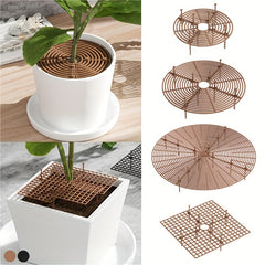 Plant Pot Soil Guard with Nails Grid Cover - Keep Your Garden Safe