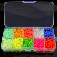 1000pcs Glow in the Dark Fishing Space Beans with Box
