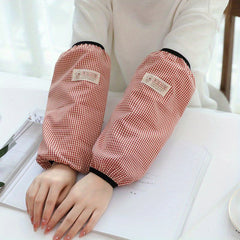 Long Floral Plaid Sleeves Kitchen Office Home Cleaning Work