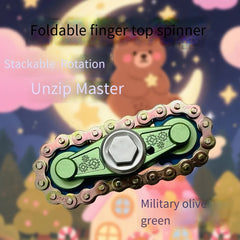 Stackable Metal Chain Fidget Spinner Relax Toy