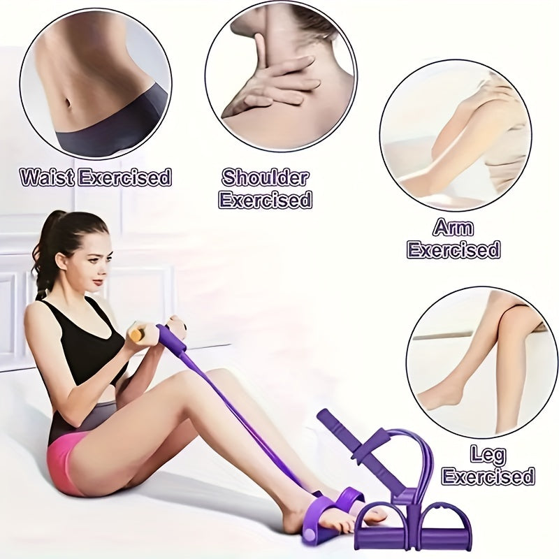 Yoga Resistance Bands Foot Pedal Pull Rope Muscle Trainer Exercise