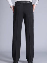 Men's Solid Dress Pants Spring Fall Business