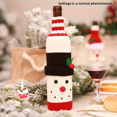 Christmas Wine Bottle Cover for Holiday Decoration