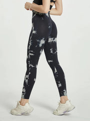 Tie Dye Workout Yoga Tight Pants High Stretchy Running Fitness Sports Leggings