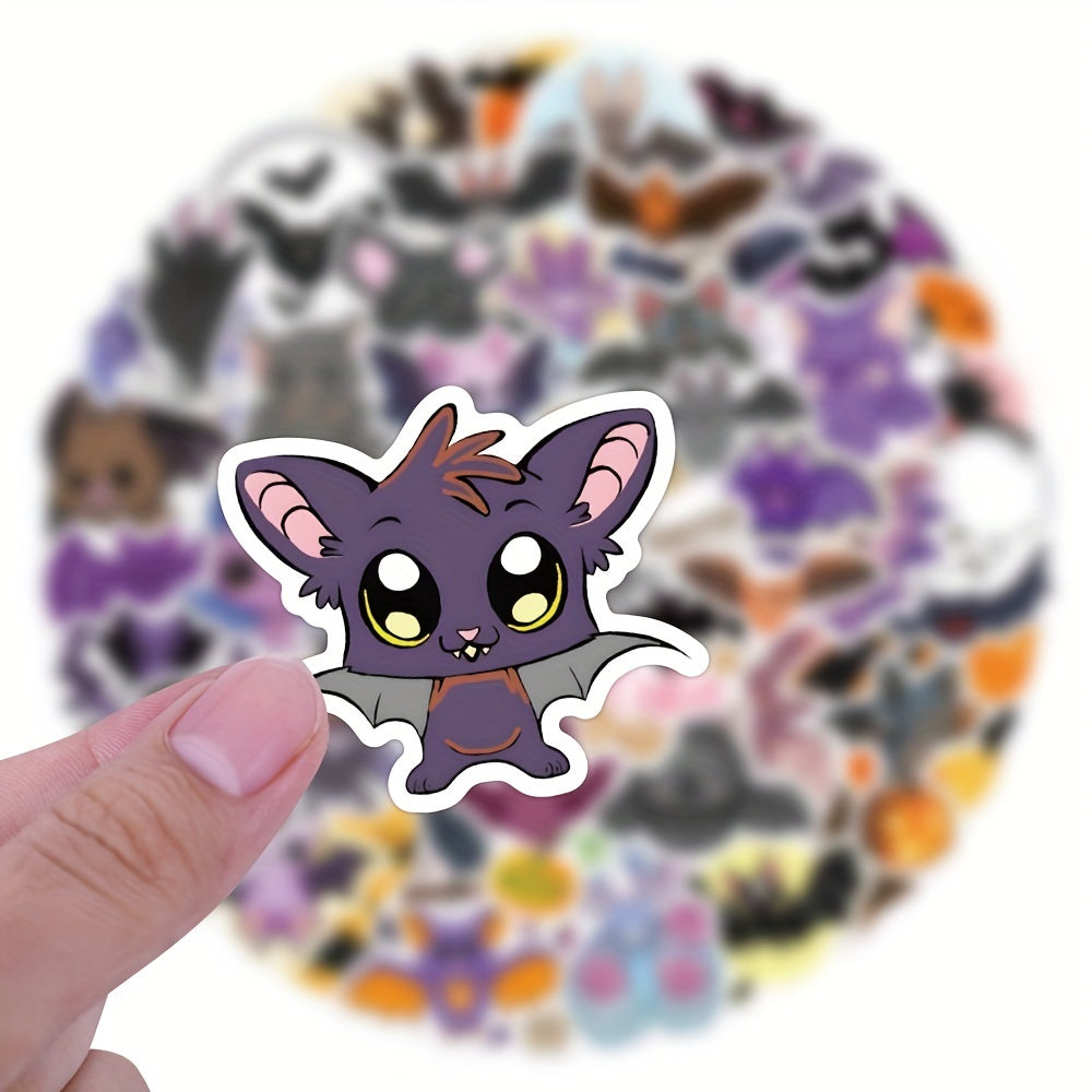 60pcs Cartoon Animals Bat Stickers Vinyl PVC Decorations For Party Supplies Gift
