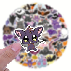 60pcs Cartoon Animals Bat Stickers Vinyl PVC Decorations For Party Supplies Gift