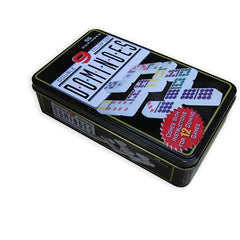 Double Nine Dominoes Set In Storage Tin - Fun Family Board Game