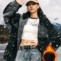 Sherpa Warm Outdoor Hooded Jacket Women's Clothing