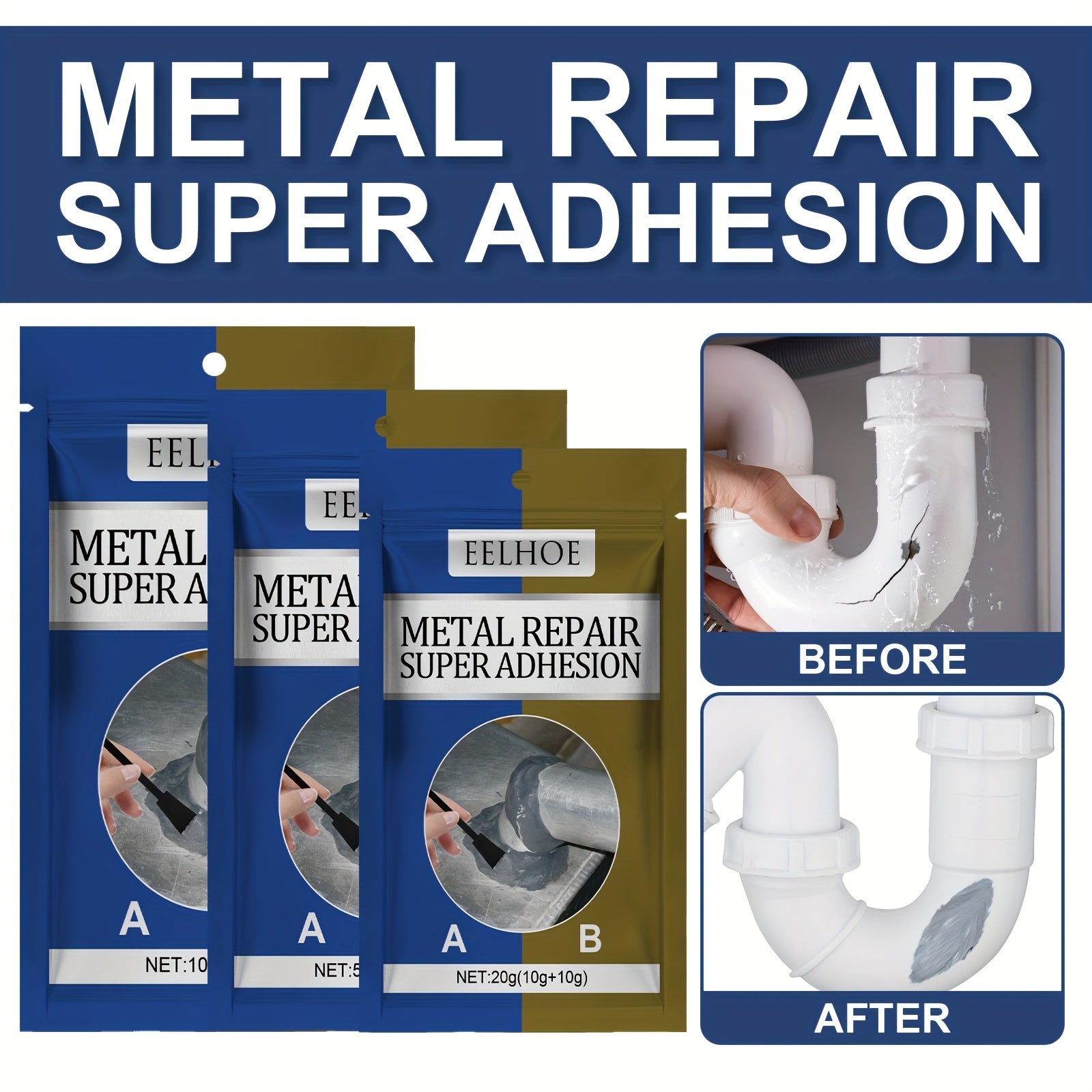 Quick Drying Universal Adhesive - 50g - Metal, Glass, Plastic, Wood