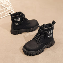 Vintage Plus Fleece Boots For Boys - Outdoor Autumn Winter Boots