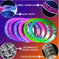Colorful Acrylic Luminous Bracelets, Ideal for Parties & Concerts