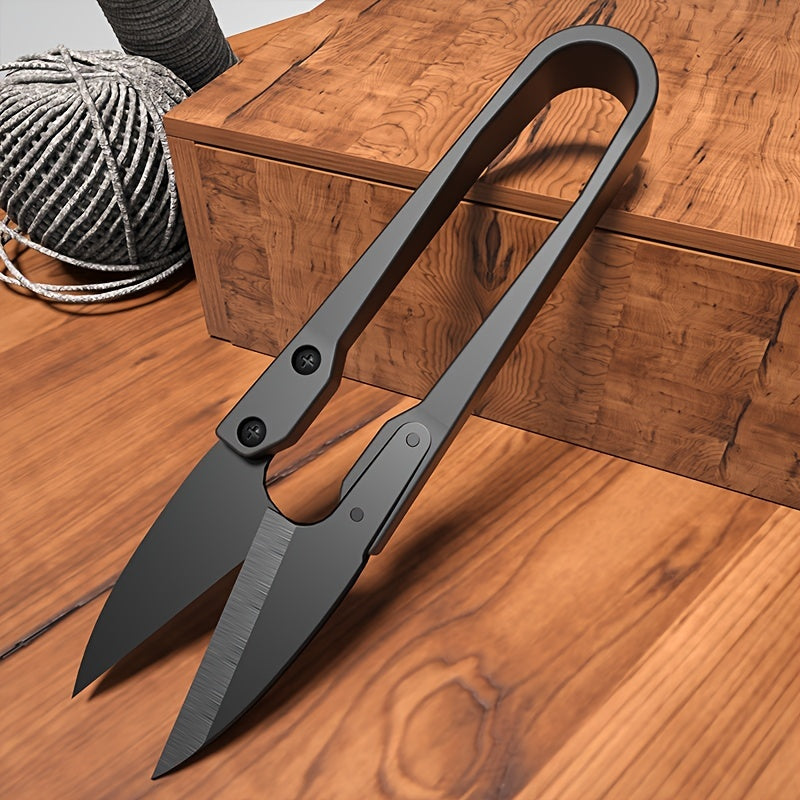 2pcs Carbon Steel Sewing Scissors Trimming Nippers U Shape Clippers