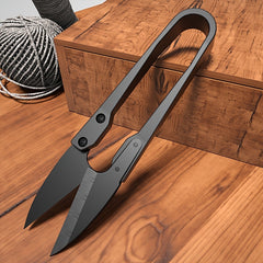 Mini Embroidery Scissors Stainless Steel U-shaped Spring Clipper