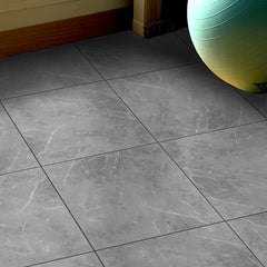 2pcs Pack Gray Marble Floor Stickers Non-slip Waterproof Wear-resistant