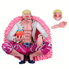 Pirate Anime Character Model 5.9in Squatting Posture Head Set