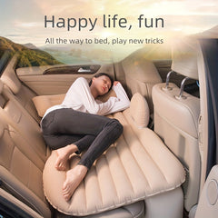 Self Inflating Car Air Mattress & 2 Pillows for Travel & Camping