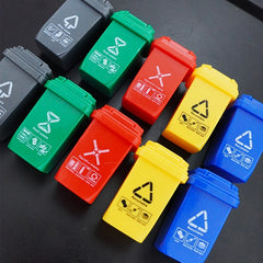 Mini Garbage Can Decorations - Trash and Car Set
