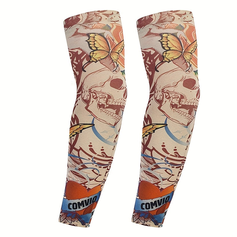 2Pcs Arm Sleeves Sun Protection Sports Sleeves for Running Fishing Cycling