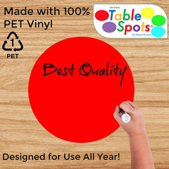 Colorful Dot Chalkboard Labels Self-Adhesive Stickers for Walls and Desks