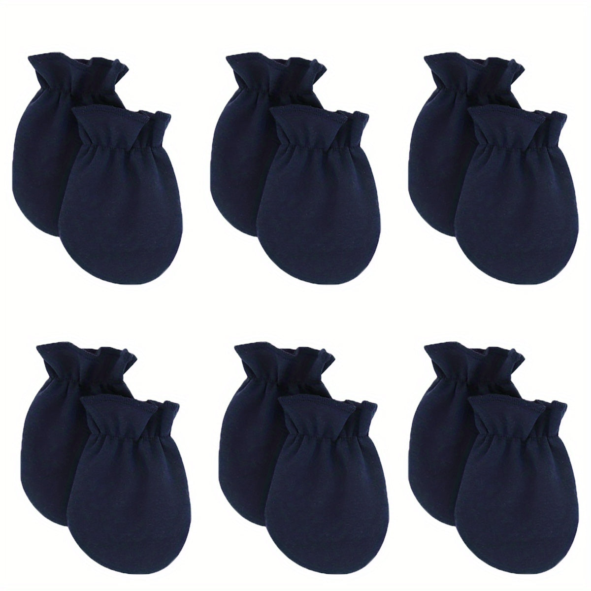 6pcs Toddler Baby Casual Thermal Mittens for Autumn and Spring
