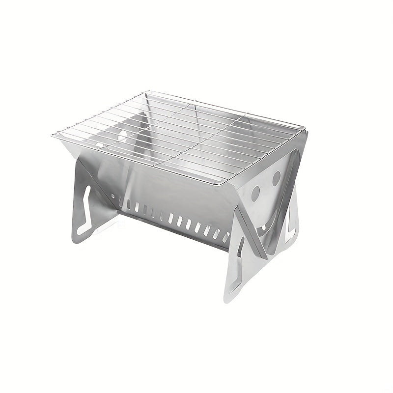 Removable Folding BBQ Grill - Outdoor Camping Stainless Steel Grill