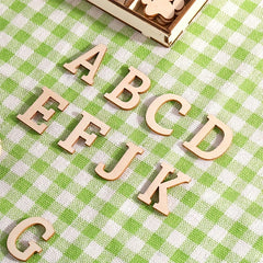 270 Pieces Wooden Alphabet Letters and Numbers with Symbols in Storage Tray