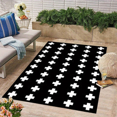 Waterproof Crystal Velvet Outdoor Rug Patio RV Camping Reversible