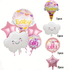 5pcs Baby Birthday Balloon Sets for Year Arrangement Party