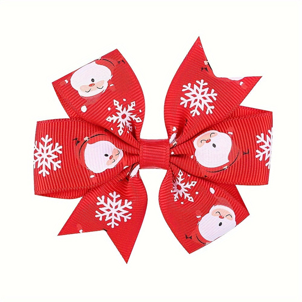 Christmas Elk Snowman Hair Clip