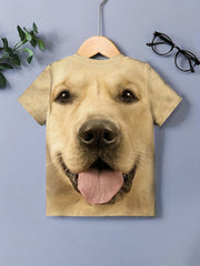 Boys 3D Print T-Shirt for Summer Outdoor Fun