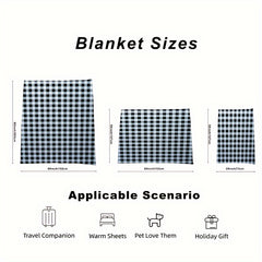 Twill Plaid Blanket Home Bed Sofa Warm Throw Blanket