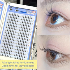 Segmented Curling False Eyelashes Natural Simulated Lightweight Soft