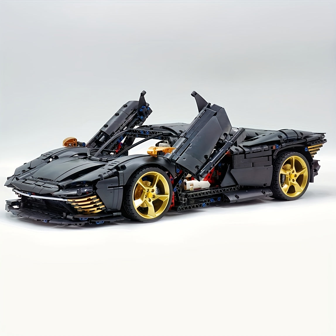 3778pcs Building Blocks Set, Golden Supercar 42143 Toy