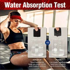 3pcs Sports Sweatband Unisex Fitness Headband for Sports Tennis & Gym