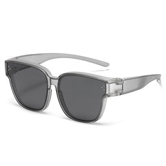 LJGOOD HD Polarized Sunglasses Casual Driving Cover Mirror