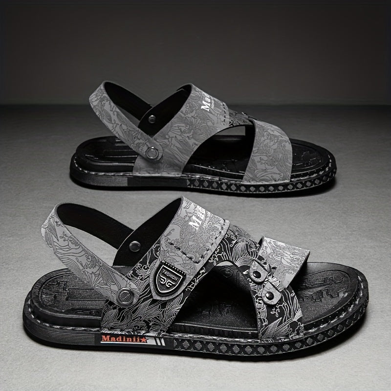 Men's Wear Resistant Non Slip Sandals Quick Drying Comfy Slides Beach Shoes