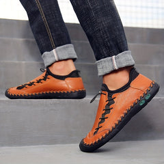 Men's Stitch Detail Loafer Shoes Non slip Slip On Shoes Men's Shoes