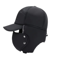 Winter Warm Trapper Hat Fleece Thickened Ear Protection Hat Face Cover