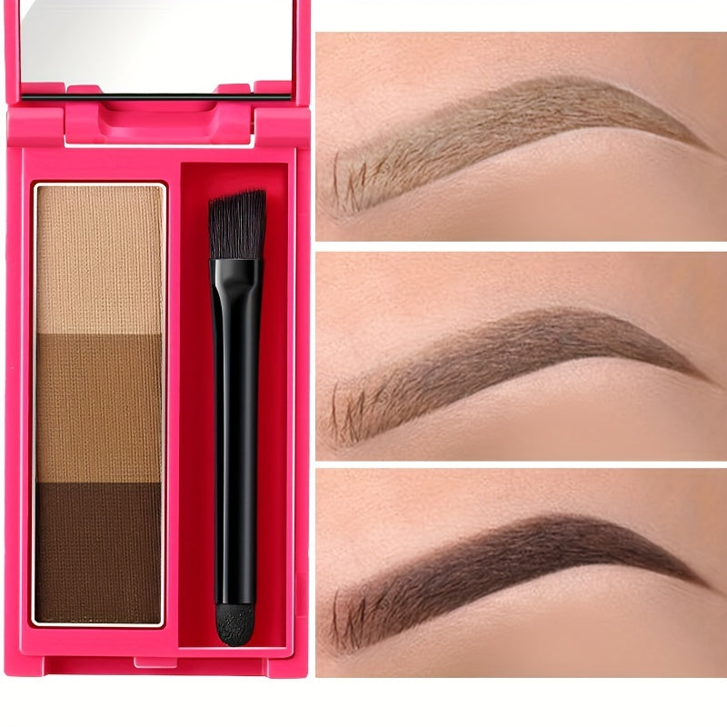 Eyebrow Stamp Stencils Kit One-Step Brows Powder Makeup Seal Eyebrow Powder