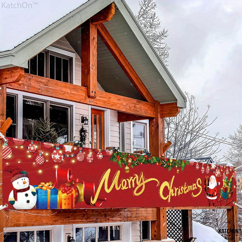 Large Merry Christmas Banner - Outdoor and Indoor Decoration