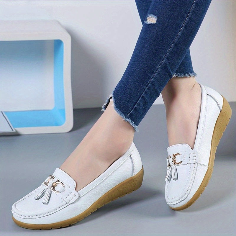 Women's Tassel Loafers Slip On Shoes