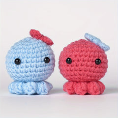 DIY Crochet Octopus Yarn Kit with English Manual