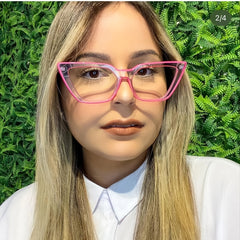 Cat Eye Blocking Glasses Computer Reading TV Glasses For Women
