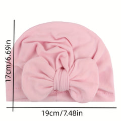 Soft Turban Headwarp Knotted Bow Hat for Newborns