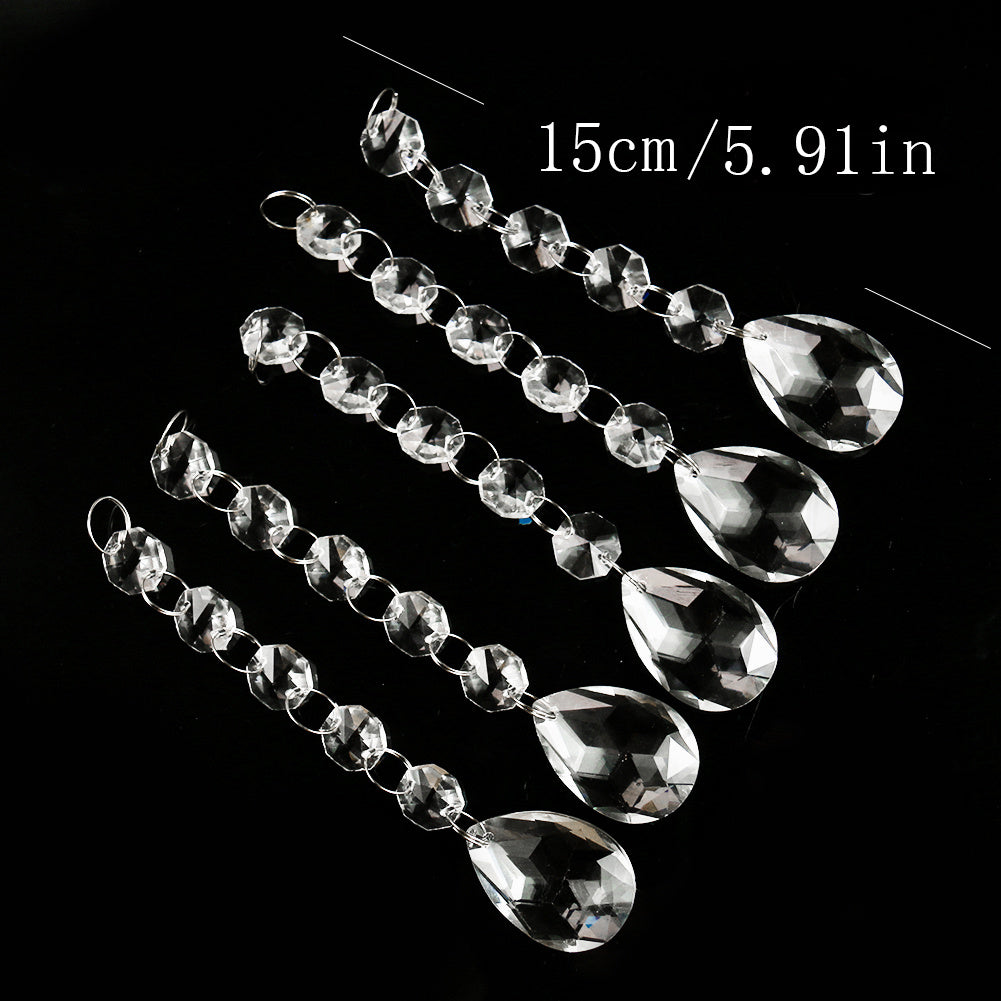 Glass Crystal Beads Chandelier Chain - Elegant Wedding Party Decor Accessory