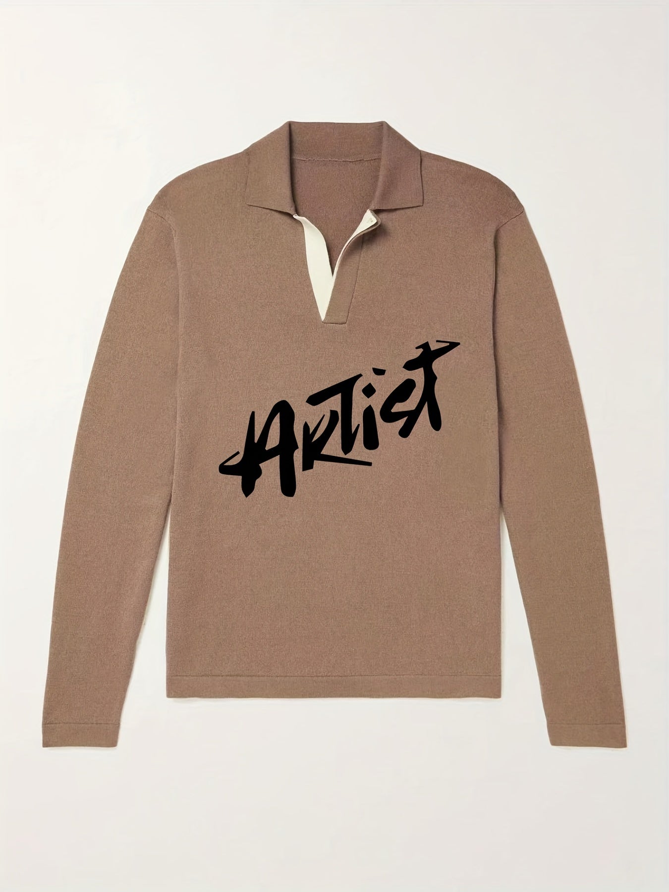 Artist Knit Polo Men's Pullover Sweater Winter Autumn