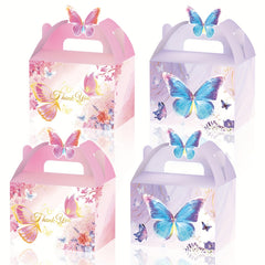 12pcs Butterfly Theme Candy Box Kids Birthday Party Decor